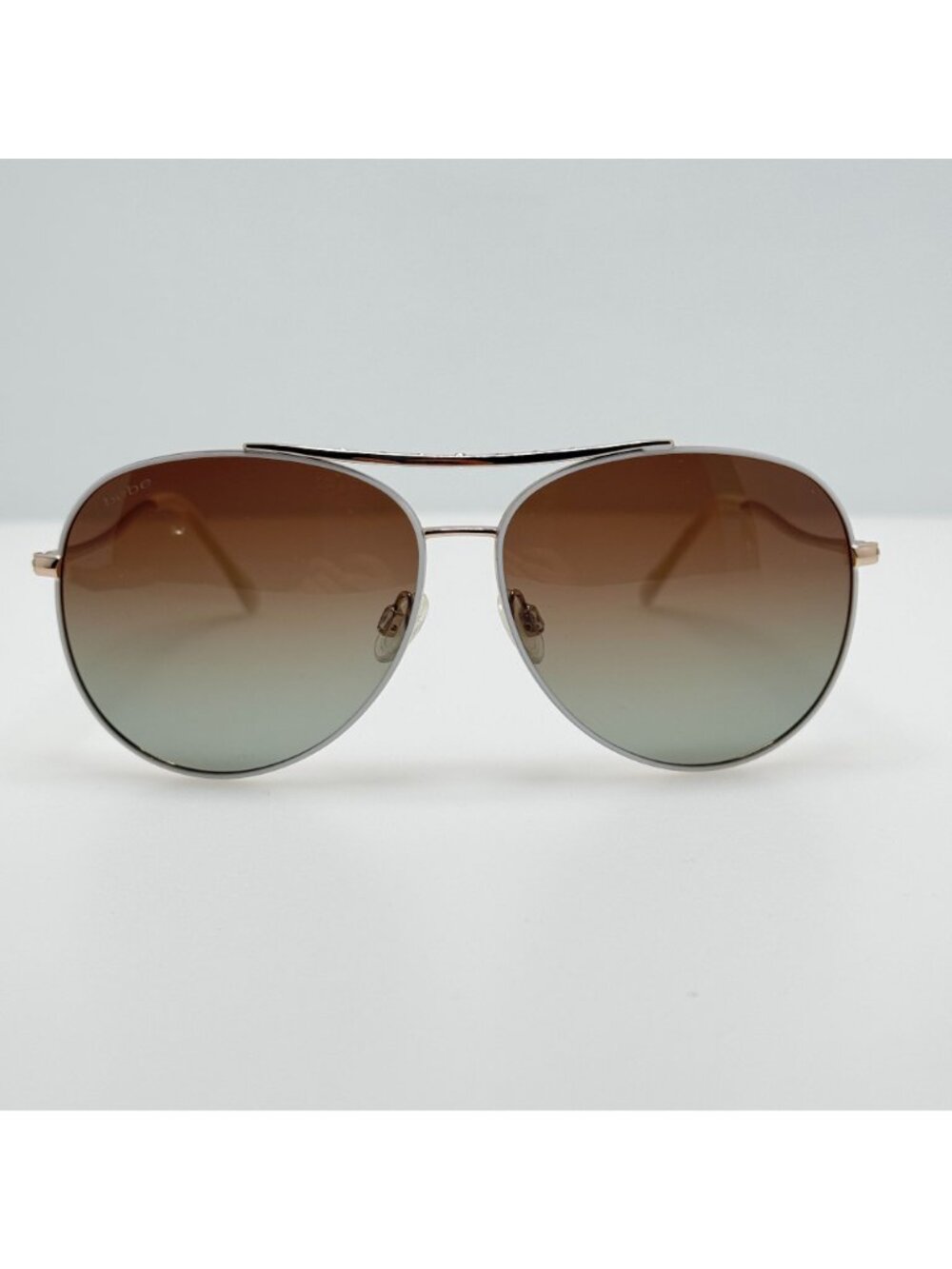 Bebe Sunglasses BB7225SC 105 White Polarized 59-12-135 - Picture 3 of 8